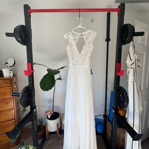 Lulu's Cream Lace Dress